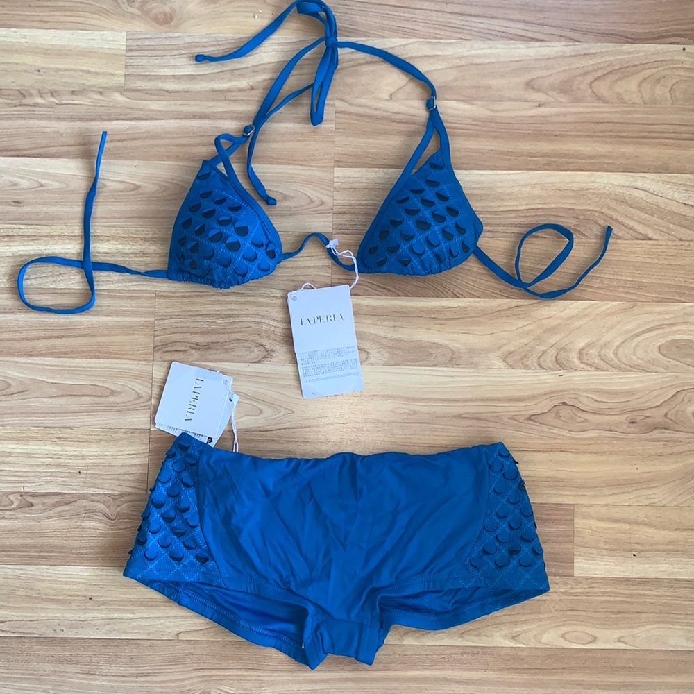 La Perla | 2 Piece Bikini Set Onyx Collection Top and Shorty